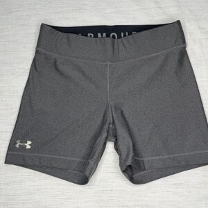 Under Armour Women's Size M Compression Heatgear Mid-rise Shorty Gray